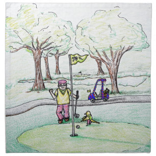 Going for a Birdie Napkin