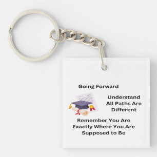 Going Forward Graduate on a Keychain