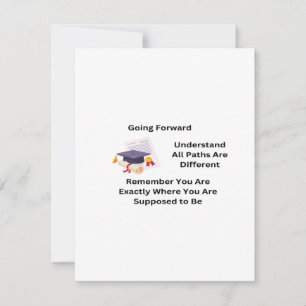 Going Forward on a graduation  Holiday Card