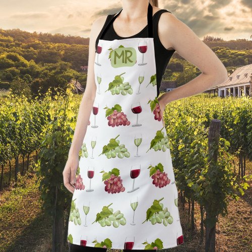 Going Gaga Over Grapes  Apron