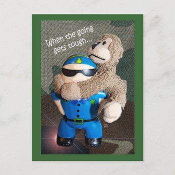 Going Gets Tough Postcard by DanceswithCats at Zazzle