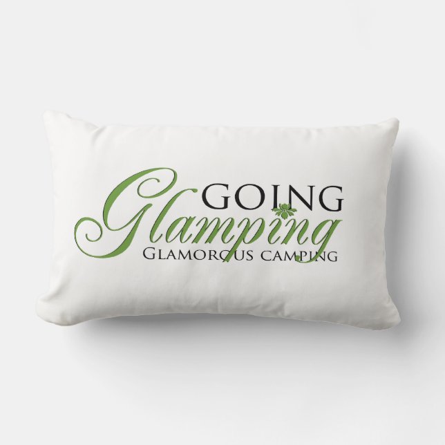 Going Glamping Lumbar Pillow (Front)