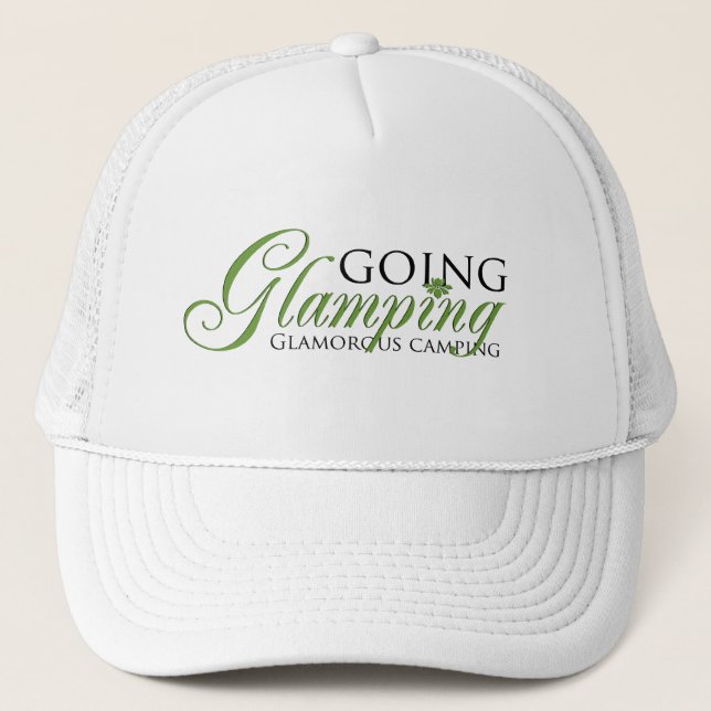 Going Glamping Trucker Hat (Front)