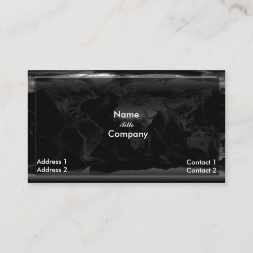Customizable Going Global business card
