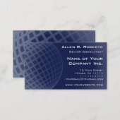 Going Global Elegant Dark Blue Modern Corporate Business Card (Front/Back)