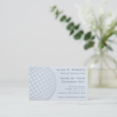 Going Global Elegant Pale Blue Modern Corporate Business Card (Standing Front)