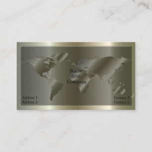 Going Global /silver business card