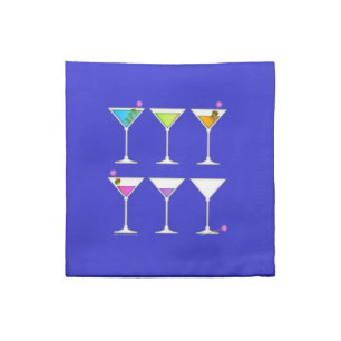 Going, Going, Gone Disappearing Martini American M Cloth Napkin