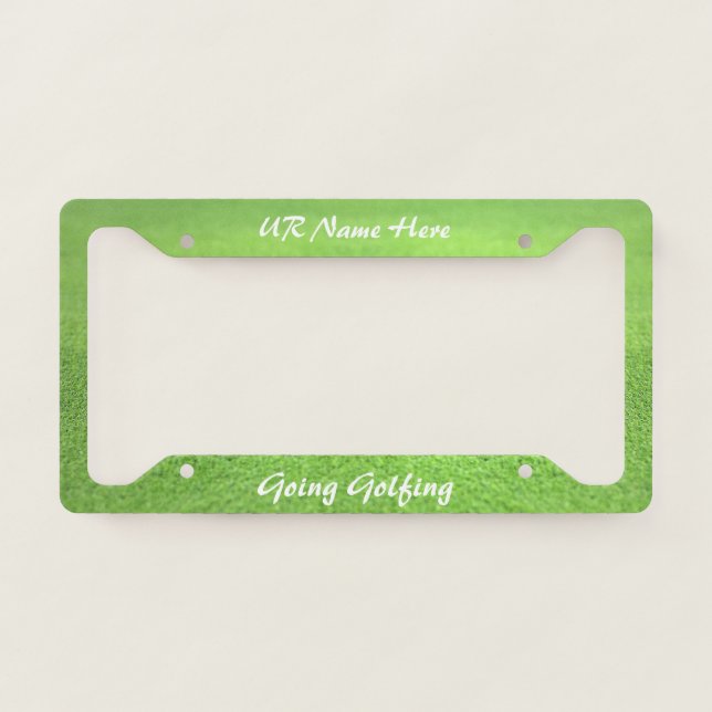 Going Golfing - Number Plate Frame (Front)