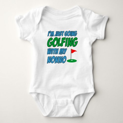 Going Golfing With Nonno Italian Grandchild Baby Bodysuit