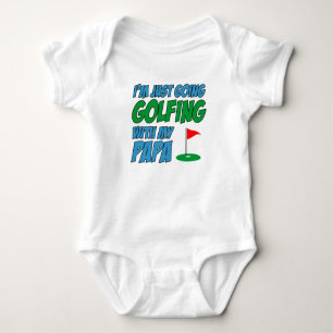 Going Golfing With Papa Grandchild Baby Bodysuit