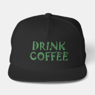 Going green drink coffee snap back hat