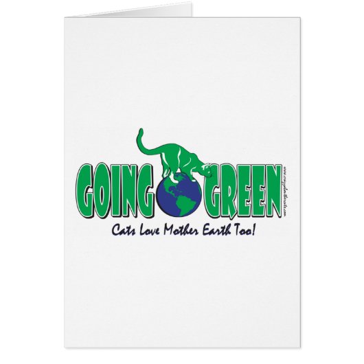 Going Green Earth Day Cards (Front)