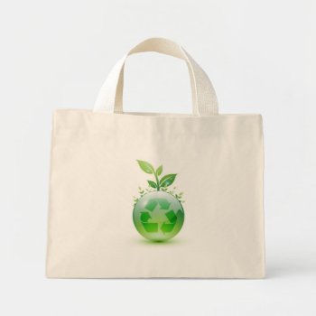 Going Green Mini Tote Bag by kitsune07 at Zazzle