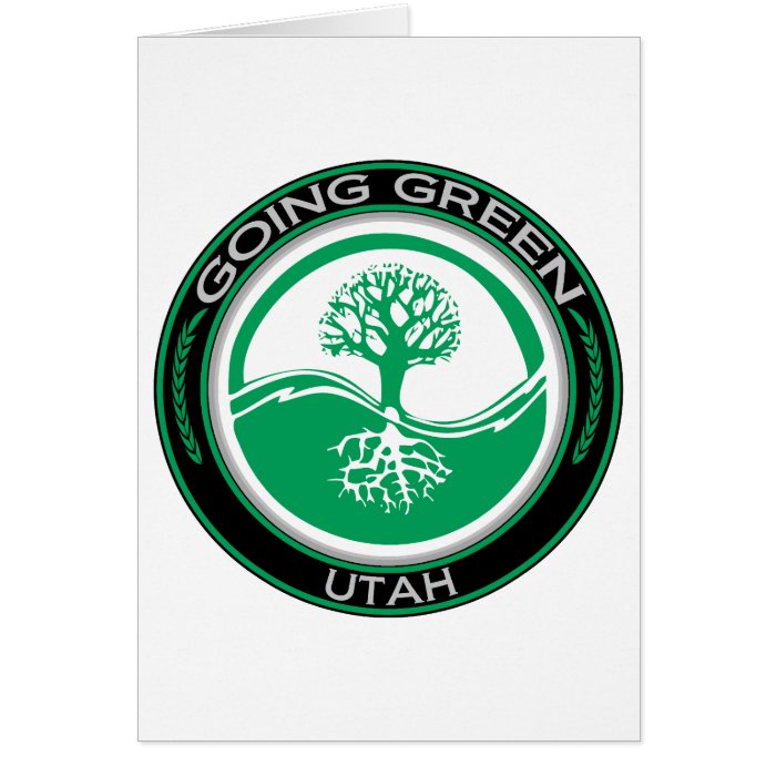 Going Green Tree Utah Greeting Cards