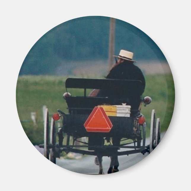 GOING HOME AMISH MAN MAGNET (Front)