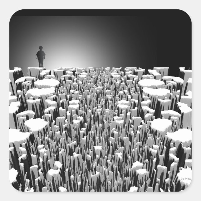 Going Home Square Sticker (Front)