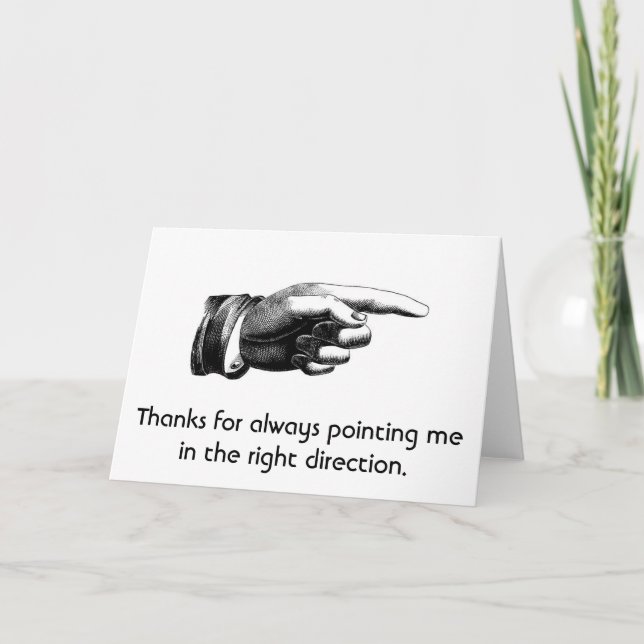 Going My Way Letterpress Thank You Card (Front)