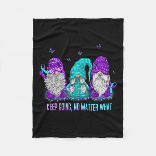 Going No Problem What Gnome Suicide Prevention Awa Fleece Blanket
