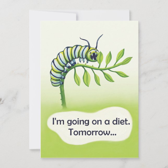 Going on a Diet Holiday Card (Front)