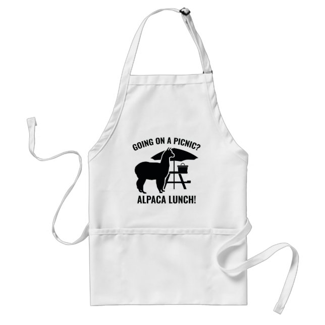 Going On A Picnic? Adult Apron (Front)