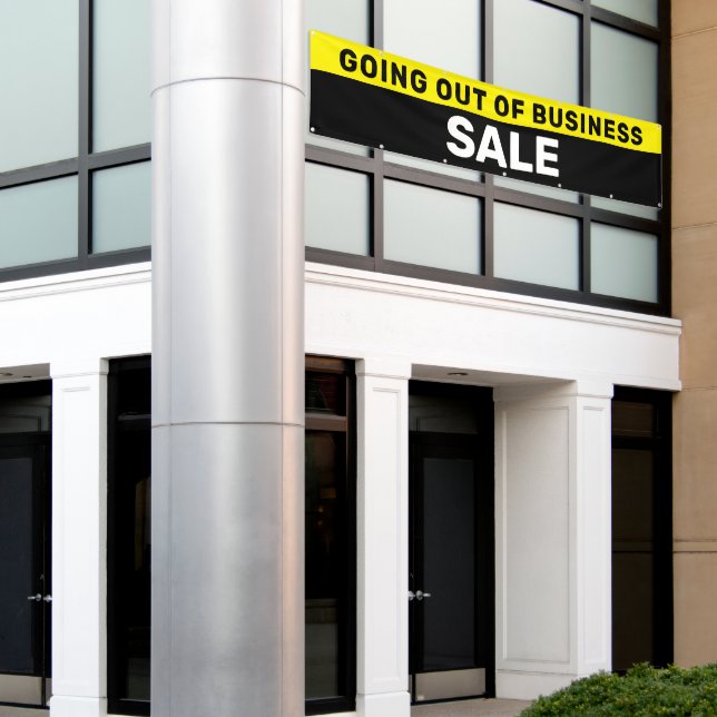 Going Out of Business Sale Large Banner (Outside Building)