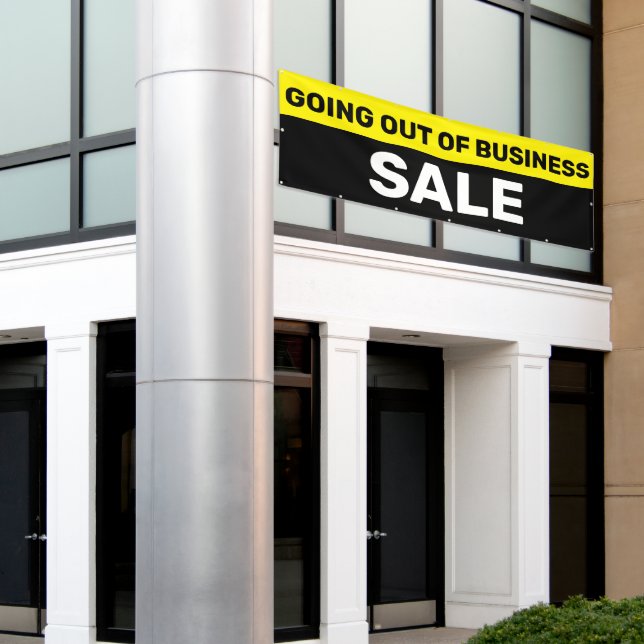 Going Out of Business Sale Large  Banner (Outside Building)