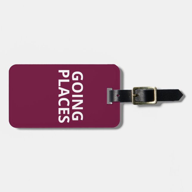Going places - luggage tag (Front Horizontal)