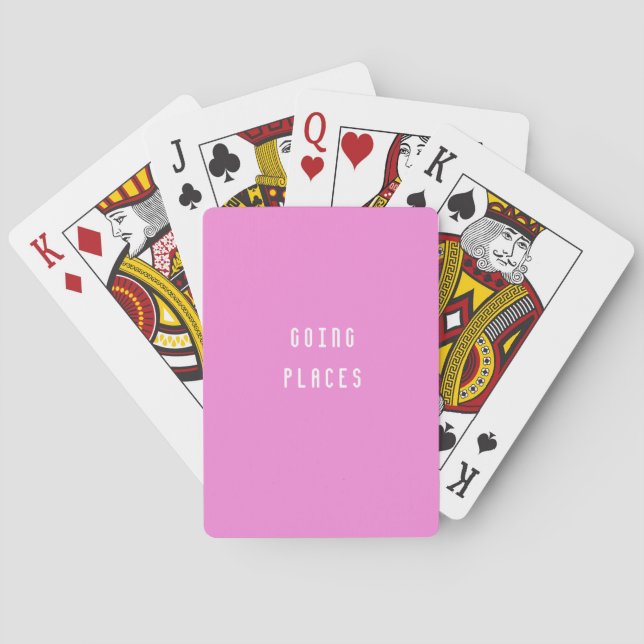 Going places - Passport holder Poker Cards (Back)