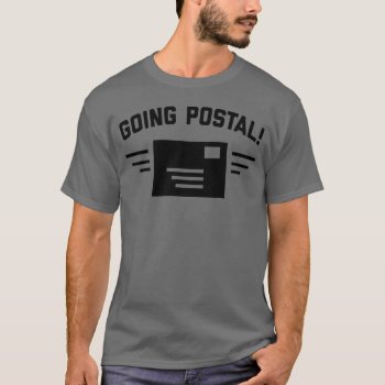 Going Postal | Men's Dark Grey T-shirt by OniTees at Zazzle