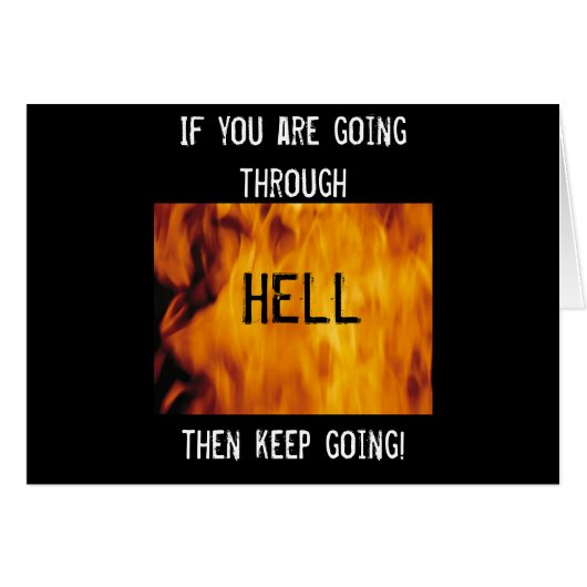 Going thru hell cards (Front Horizontal)