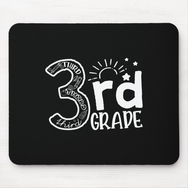 Going To 3rd Grade Teacher Squad and Third Grade B Mouse Pad (Front)