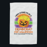 Going To A Democrat For Halloween Funny Trumpkin Garden Flag<br><div class="desc">Going To A Democrat For Halloween Funny Trumpkin – A satirical Halloween design blending political parody with festive spirit. Perfect for anyone who enjoys edgy humor during spooky season. This design makes a bold statement at parties or casual gatherings.</div>