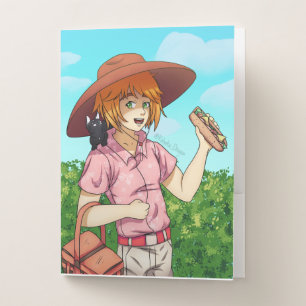 Going to a Picnic with a Cat Pocket Folder