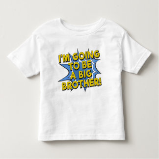 Going to be a big brother comic book announcement toddler t-shirt