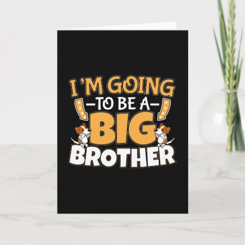 Going to Be a Big Brother _ New Baby Sibling Card