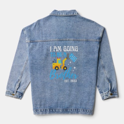 Going To Be A Big Brother Pregnancy Announcement P Denim Jacket
