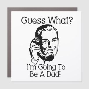 Going to Be a Dad Black Car Magnet