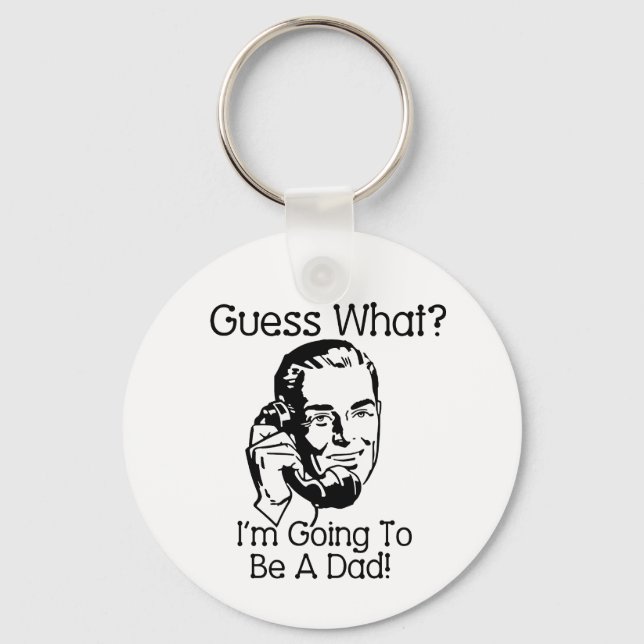 Going To Be a Dad Black Keychain (Front)