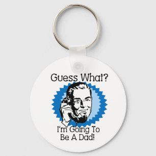 Going To Be a Dad Blue Keychain