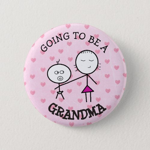 Going to be a Grandma  Announcement Button