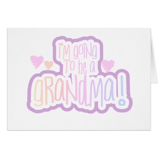 Going to be a Grandma Cards (Front Horizontal)