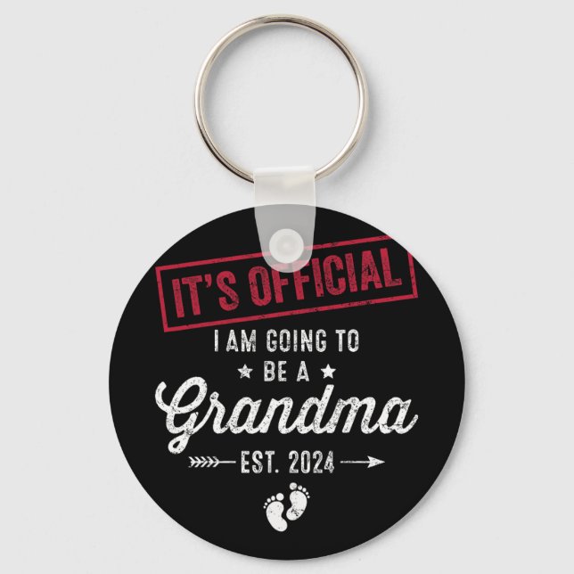 Going To Be A Grandma First Mothers Day For Grandm Keychain (Front)