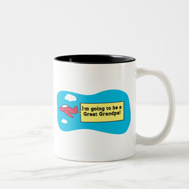 Going to be a Great Grandpa! Two-Tone Coffee Mug (Right)