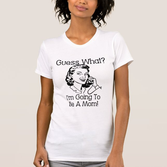 Going To Be a Mom Black T-Shirt (Front)