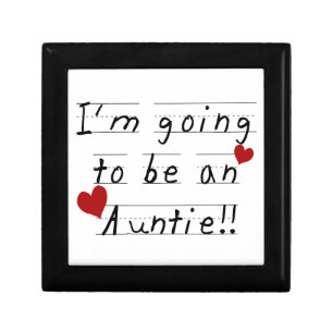 Going To Be An Auntie Kid Print Tshirts and Gifts Jewelry Box