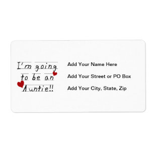 Going To Be An Auntie Kid Print Tshirts and Gifts Label