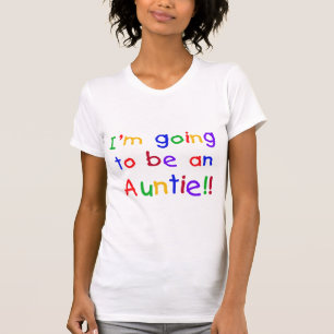 Going to be an Auntie Primary Colors T-Shirt