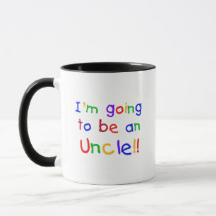 Going to be an Uncle Primary Colors Text Mug