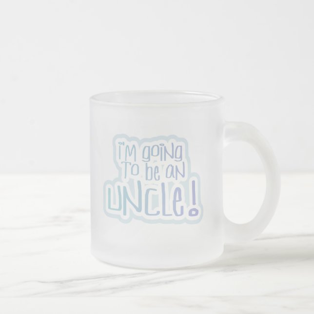 Going to be an Uncle Tshirts and Gifts Frosted Glass Coffee Mug (Right)